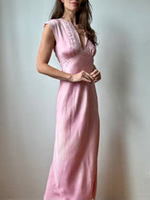 Load image into Gallery viewer, 1930's Pink silk slip dress