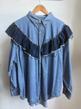 Load image into Gallery viewer, Jean Shirt with Trim