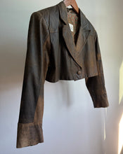 Load image into Gallery viewer, Cropped leather jacket