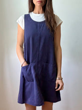 Load image into Gallery viewer, Navy jumper dress