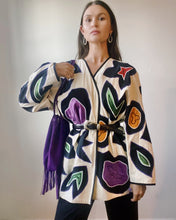Load image into Gallery viewer, 1980s silk patched coat