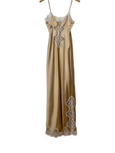 Load image into Gallery viewer, 1970's Champagne silk slip dress