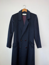 Load image into Gallery viewer, Navy blue wool pea coat