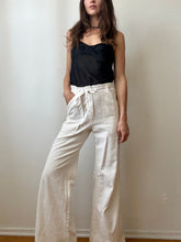 Load image into Gallery viewer, White linen pants