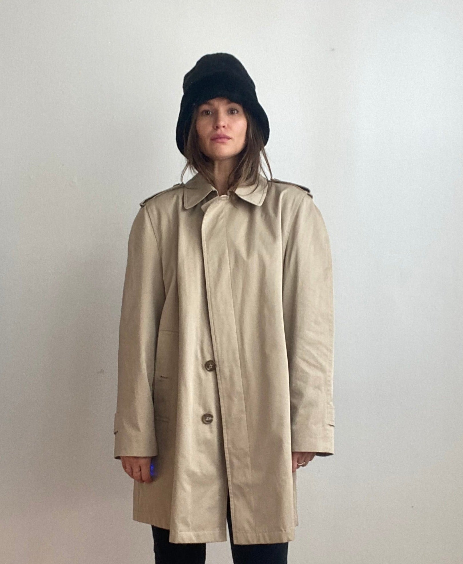 London fog vintage trench coat best sale