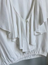 Load image into Gallery viewer, Re-worked ruffled neckline blouse