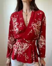 Load image into Gallery viewer, Patterned Peplum Blouse