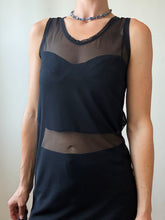 Load image into Gallery viewer, Sheer black Maxfield dress