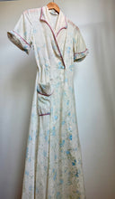 Load image into Gallery viewer, Vintage Floral dress with pink trim
