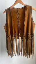 Load image into Gallery viewer, Leather Fringe Vest