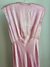 Load image into Gallery viewer, 1930's Pink silk slip dress