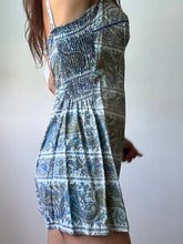 Load image into Gallery viewer, Paisley blue romper
