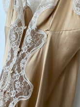 Load image into Gallery viewer, 1970's Champagne silk slip dress