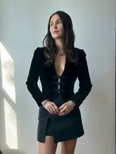 Load image into Gallery viewer, 1990s fitted frog-style button coat