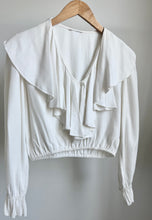 Load image into Gallery viewer, Re-worked ruffled neckline blouse