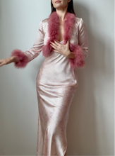 Load image into Gallery viewer, 1960's / 70's Silk Pink Dress & Bolero Set