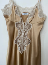 Load image into Gallery viewer, 1970's Champagne silk slip dress