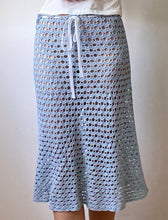 Load image into Gallery viewer, Baby blue crochet skirt