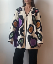 Load image into Gallery viewer, 1980s silk patched coat