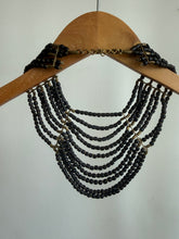 Load image into Gallery viewer, Black beaded necklace