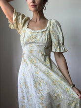 Load image into Gallery viewer, Yellow Floral boho dress