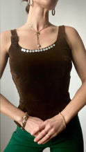 Load image into Gallery viewer, 1940's brown suede top