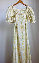 Load image into Gallery viewer, Yellow Floral boho dress