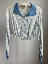Load image into Gallery viewer, 1040's reworked floral blouse