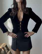 Load image into Gallery viewer, 1990s fitted frog-style button coat