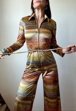 Load image into Gallery viewer, 70's Retro printed pantsuit