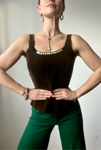 Load image into Gallery viewer, 1940's brown suede top
