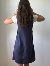 Load image into Gallery viewer, Navy jumper dress