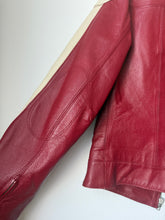 Load image into Gallery viewer, Red leather jacket