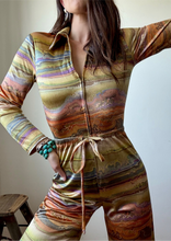 Load image into Gallery viewer, 70's Retro printed pantsuit