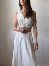 Load image into Gallery viewer, White reworked skirt set