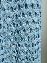 Load image into Gallery viewer, Baby blue crochet skirt