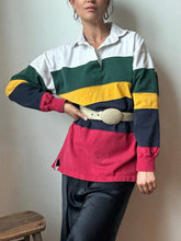 Load image into Gallery viewer, Striped Rugby Polo