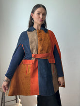 Load image into Gallery viewer, 1970's Patchwork Suede Cape