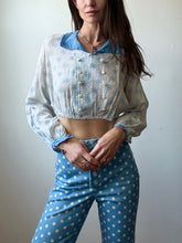 Load image into Gallery viewer, 1040's reworked floral blouse