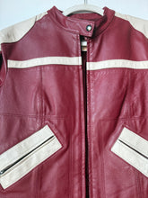 Load image into Gallery viewer, Red leather jacket