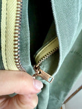 Load image into Gallery viewer, 1960s/70s vintage olive cotton work pants