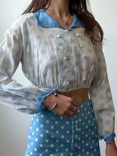 Load image into Gallery viewer, 1040's reworked floral blouse
