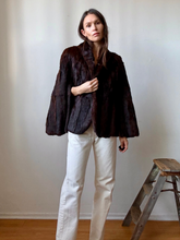 Load image into Gallery viewer, 1940s Mink Fur cape coat