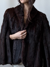 Load image into Gallery viewer, 1940s Mink Fur cape coat