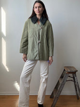 Load image into Gallery viewer, reworked vintage coat with fur collar