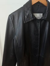 Load image into Gallery viewer, Black Leather coat
