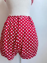 Load image into Gallery viewer, 1950's Red and White Polka Dot Bikini