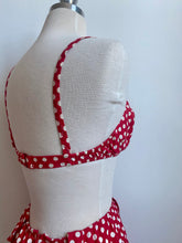 Load image into Gallery viewer, 1950's Red and White Polka Dot Bikini
