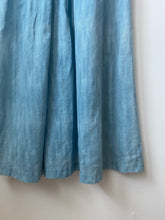 Load image into Gallery viewer, 1960s Indigo and crochet Maxi Dress