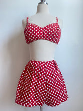 Load image into Gallery viewer, 1950's Red and White Polka Dot Bikini